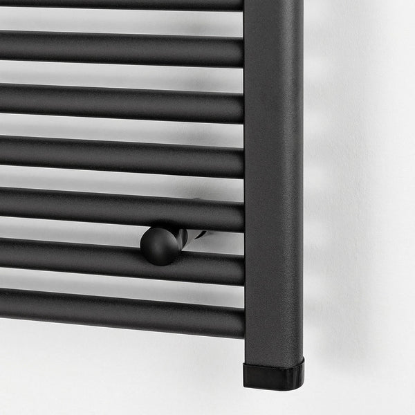 Leziter Uscător de prosoape drept radiator 1200x600 mm negru