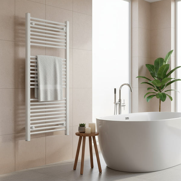 Leziter Uscător de prosoape drept radiator 1200x600 mm alb