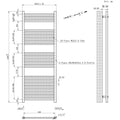Leziter Radiator uscător de prosoape drept 1600x600 mm alb