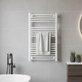 Leziter Radiator curbat pentru uscător de prosoape 1000x500 mm alb