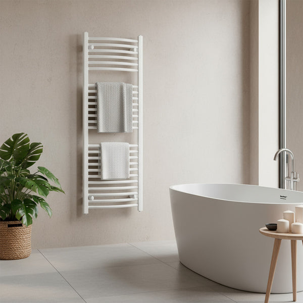 Leziter Radiator curbat pentru uscător de prosoape 1200x500 mm alb