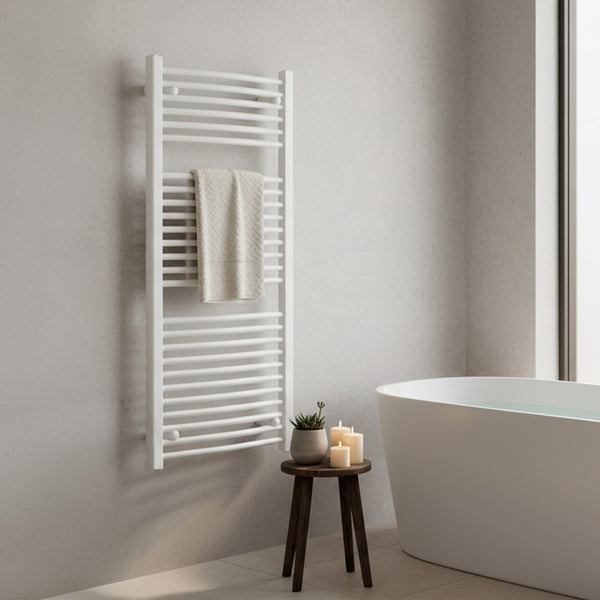Leziter Radiator curbat pentru uscător de prosoape 1200x600 mm alb