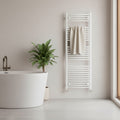 Leziter Radiator uscător de prosoape curbat 1400x500 mm alb