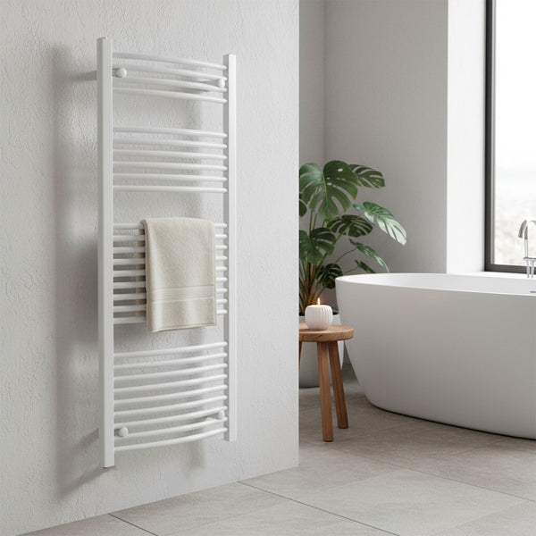 Leziter Radiator curbat pentru uscător de prosoape 1400x600 mm alb