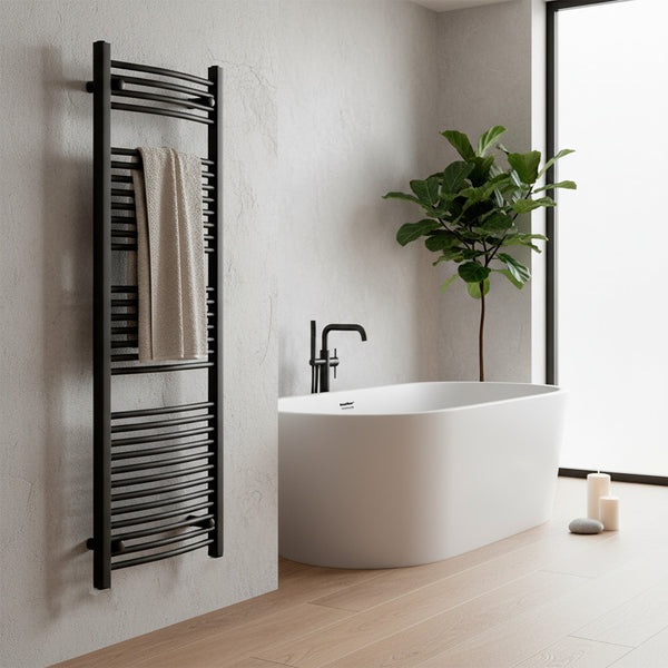Leziter Radiator curbat pentru uscător de prosoape 1600x600 mm negru