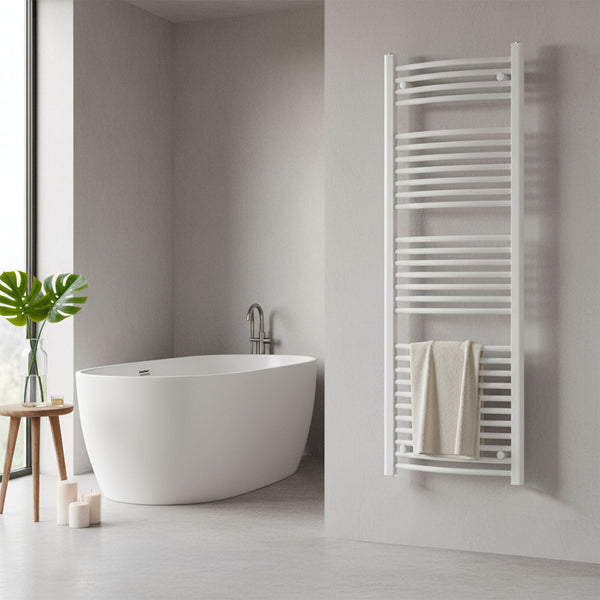 Leziter Radiator cu uscător de prosoape curbat 1600x600 mm alb