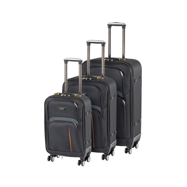 Leziter Set de valize cu roți TraveLux Light, negru