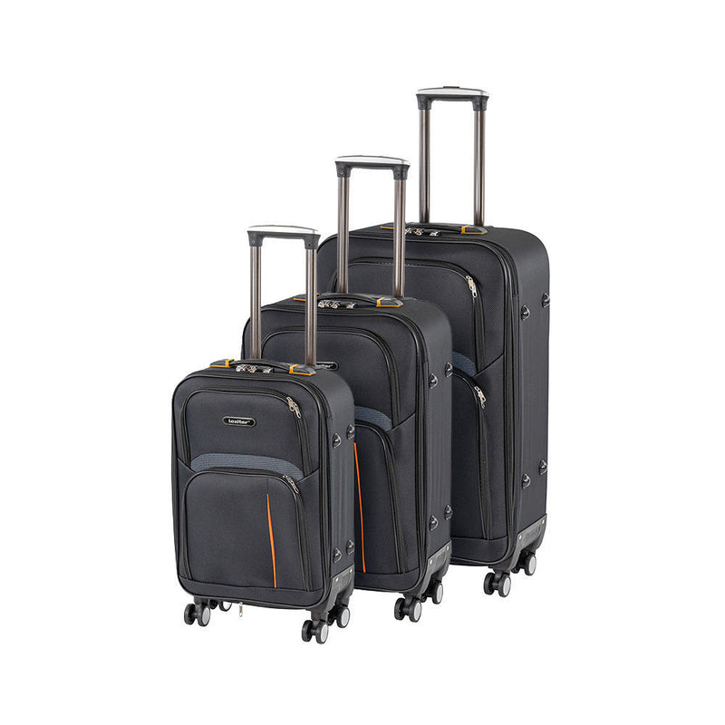 Leziter Set de valize cu roți TraveLux Light, negru