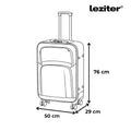 Leziter Set de valize cu roți TraveLux Light, negru