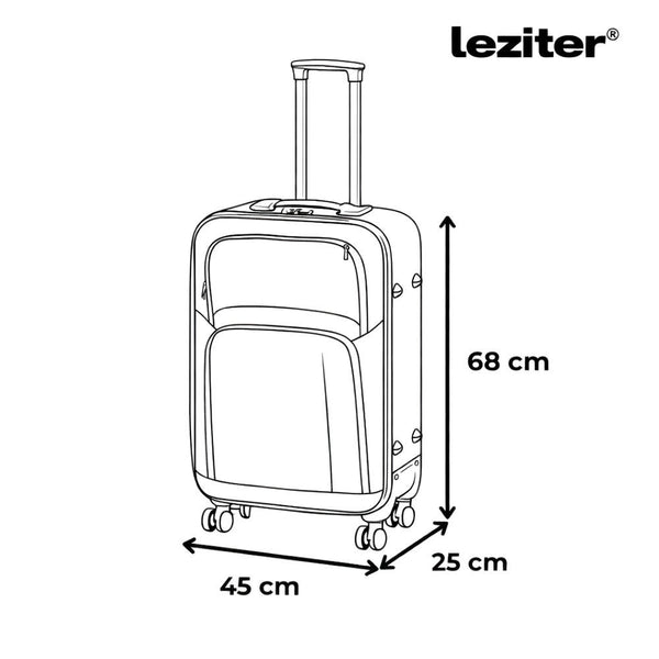 Leziter Set de valize cu roți TraveLux Light II, negru