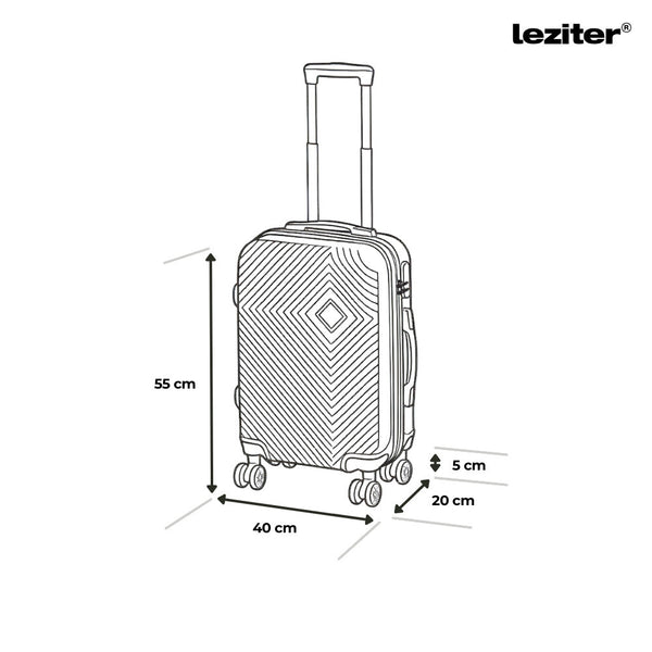 Leziter Set de valize cu roți TraveLux Pro XXIV, gri
