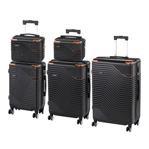 Leziter Set de valize cu roți TraveLux Urban, negru