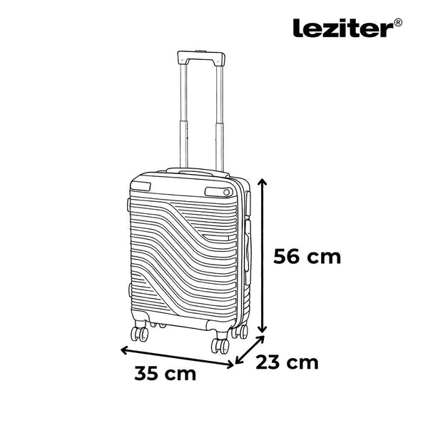 Leziter Set de valize cu roți TraveLux Urban III, negru