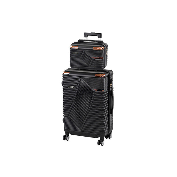 Leziter Set de valize cu roți TraveLux Urban IV, negru