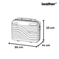 Leziter Set de valize cu roți TraveLux Urban IV, negru