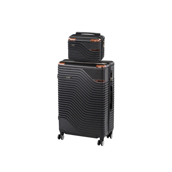 Leziter Set de valize cu roți TraveLux Urban V, negru