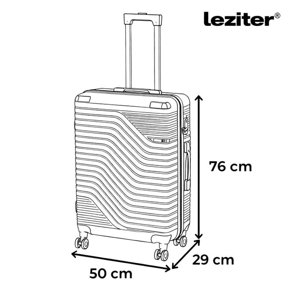 Leziter Set de valize cu roți TraveLux Urban V, negru