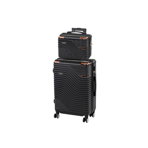 Leziter Set de valize cu roți TraveLux Urban VII, negru