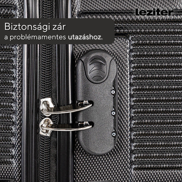 Leziter Set de valize cu roți TraveLux Urban VII, negru
