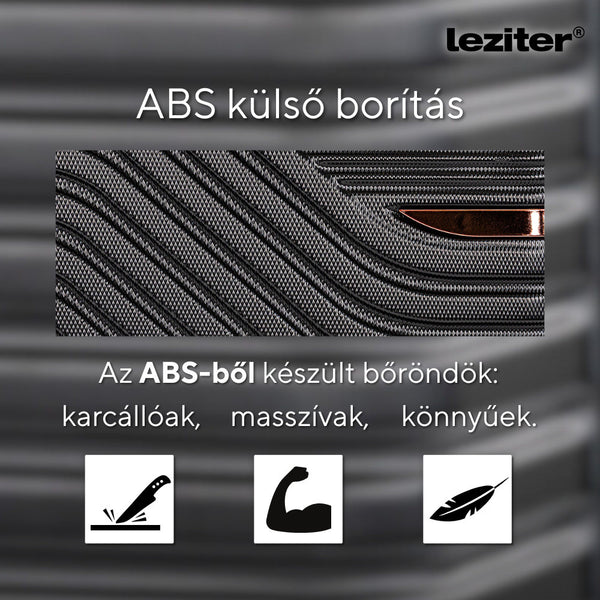 Leziter Set de valize cu roți TraveLux Urban X, negru