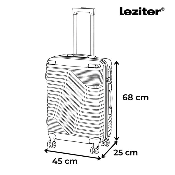 Leziter Set de valize cu roți TraveLux Urban XI, negru
