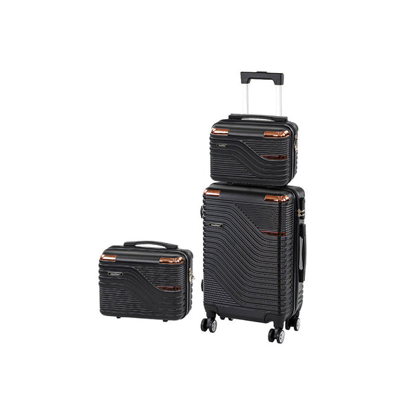 Leziter Set de valize cu roți TraveLux Urban XII, negru