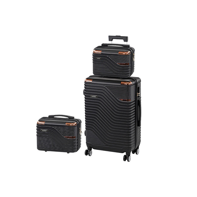 Leziter Set de valize cu roți TraveLux Urban XIII, negru