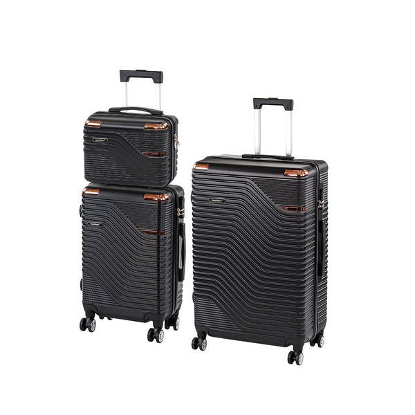Leziter Set de valize cu roți TraveLux Urban XIX, negru