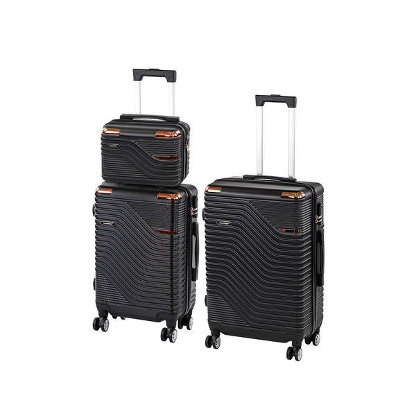 Leziter Set de valize cu roți TraveLux Urban XV, negru