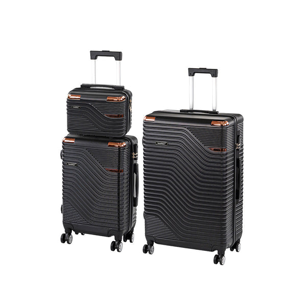 Leziter Set de valize cu roți TraveLux Urban XVI, negru