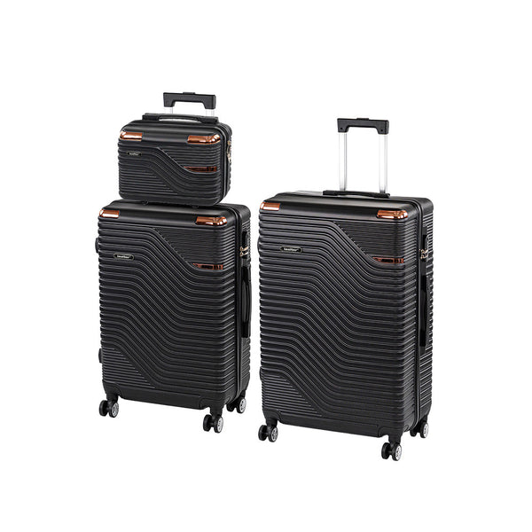Leziter Set de valize cu roți TraveLux Urban XVII, negru