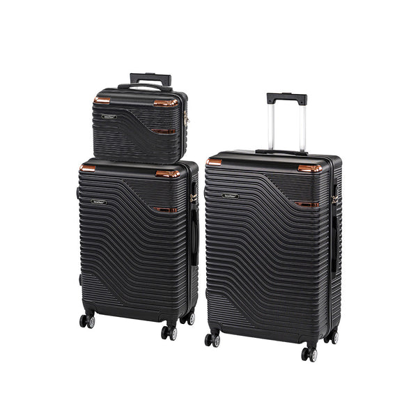 Leziter Set de valize cu roți TraveLux Urban XX, negru