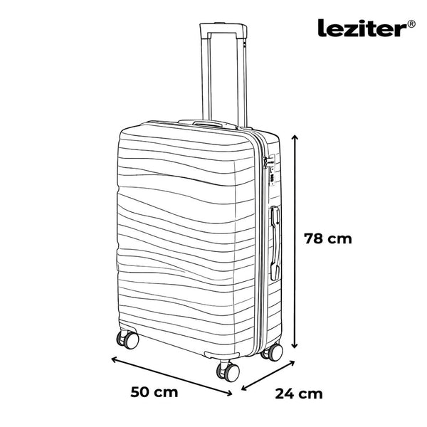 Leziter Set de valize cu roți TraveLux Voyager VII, gri