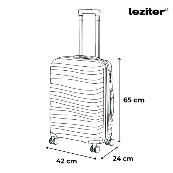 Leziter Set de valize cu roți TraveLux Voyager X, gri
