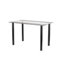 Leziter Masă de dining pătrată Riona 120 cm din sticlă neagră