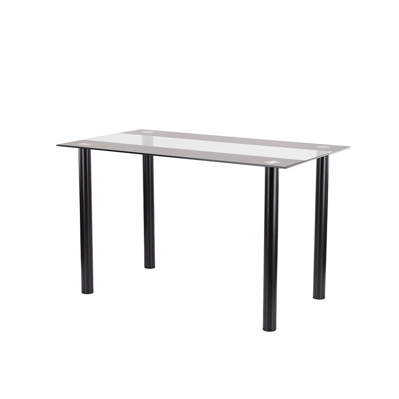 Leziter Masă de dining pătrată Riona 120 cm din sticlă neagră