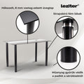 Leziter Set de masă Karin 4+1 negru-gri