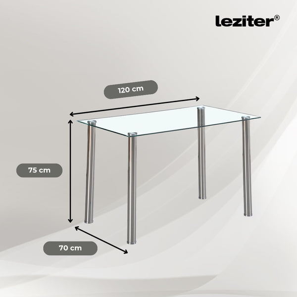 Leziter Mateo 4+1 set de sufragerie alb-gri