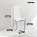 Leziter Mateo 4+1 set de sufragerie alb-gri