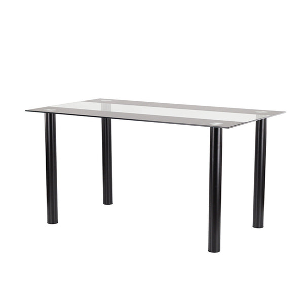 Leziter Masă de dining pătrată Riona 120 cm din sticlă neagră