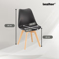 Leziter Zelma 6+1 set de sufragerie negru