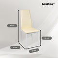 Leziter Norman 6+1 set de luat masa bej