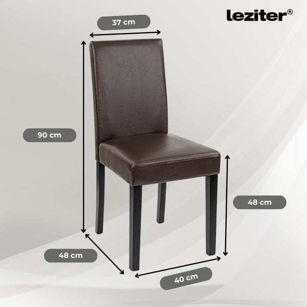 Leziter Set de masă Cadiz 4+1 alb-negru