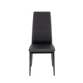 Leziter Set de masă Verna 4+1 negru-negru