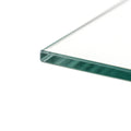 Leziter Masă de dining pătrată Berna 140 cm din sticlă transparentă