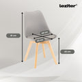 Leziter Liva 4+1 set de sufragerie alb-gri