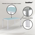 Leziter Liva 4+1 set de sufragerie alb-gri