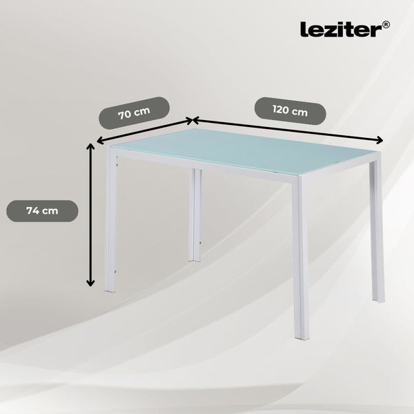 Leziter Set de sufragerie Liva 4+1 alb-alb
