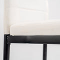Leziter Midland 4+1 set de sufragerie alb-negru