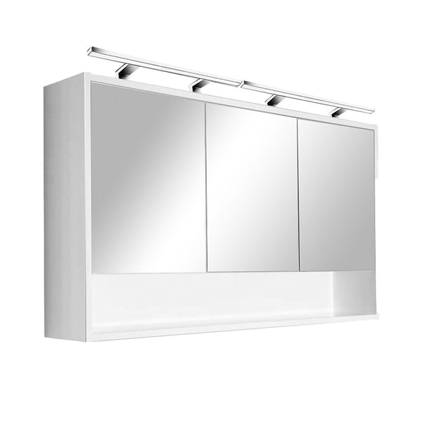 Leziter Dulap baie cu oglinda Luna 120, suspendat, alb